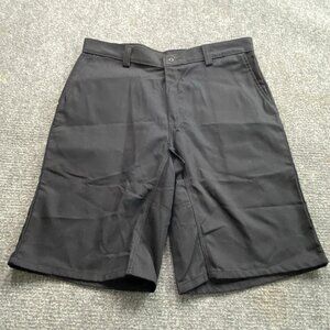 Wrangler Workwear Shorts Mens 36 x 12 Black Plain Front Inseam GusseI‎ Sturdy